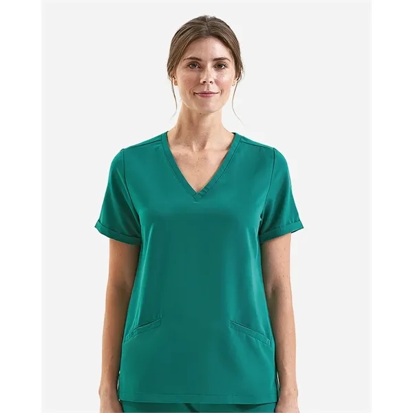 Onna Women's Invincible V-Neck Stretch Scrub Top