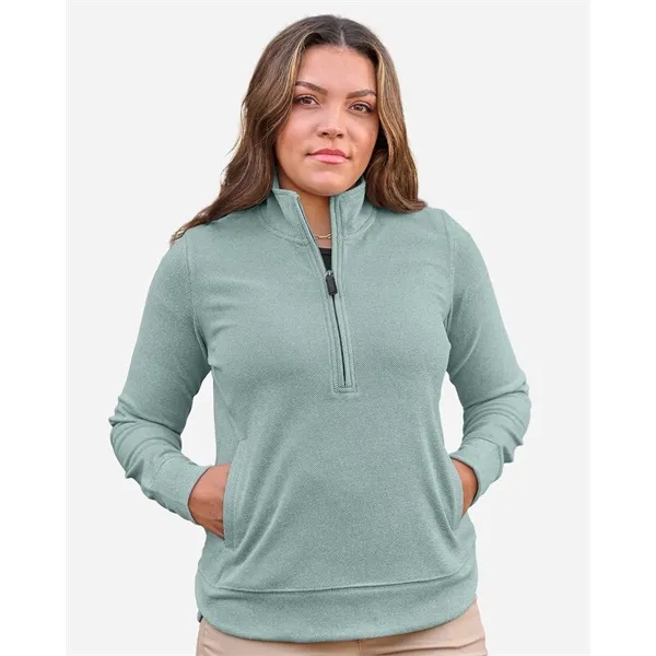 J. America Women's Element Fleece Quarter-Zip Sweatshirt