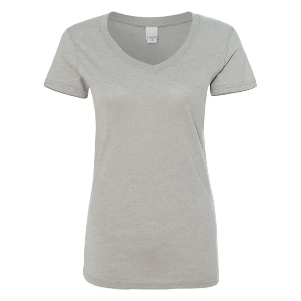 J. America Women's Glitter V-Neck T-Shirt