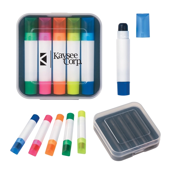 Set Of 5 Gel Wax Highlighters