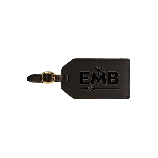Leeman Grand Central Luggage Tag Sueded Leather