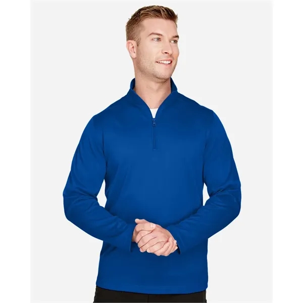 Harriton Men's Advantage Snag Protection Plus Quarter-Zip...