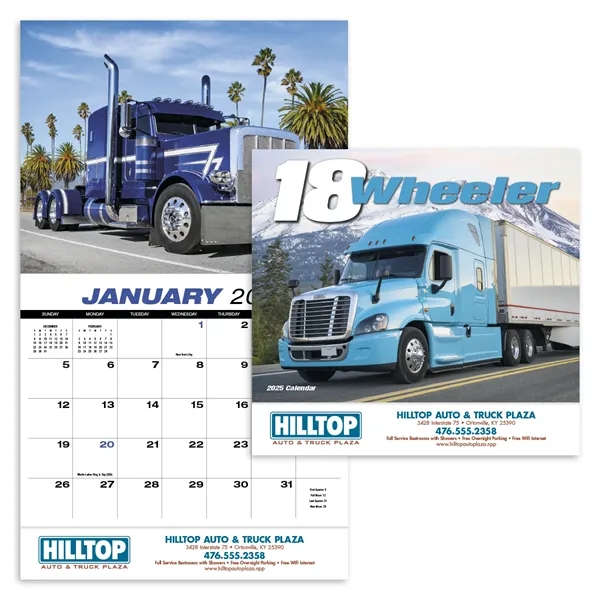 Products 18-Wheeler Wall Appointment Calendar - Stapled