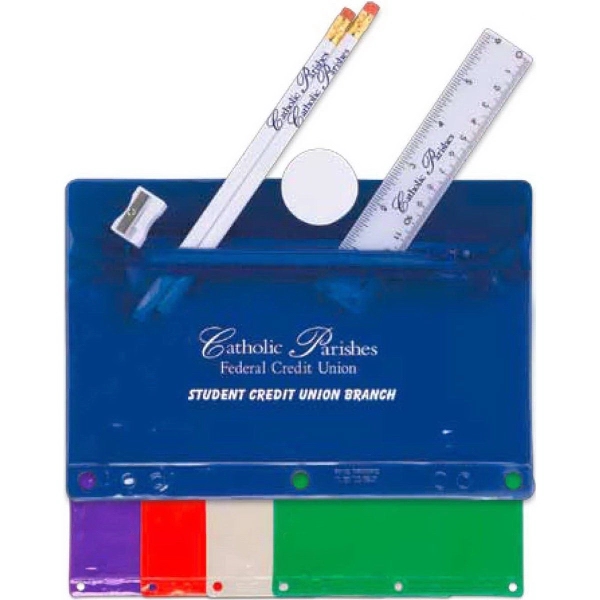 Translucent Deluxe Back to School Kit - Imprinted Contents