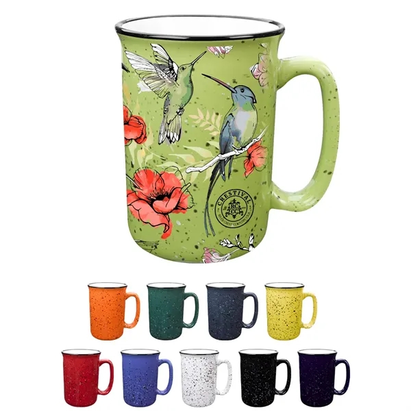 14 Oz. Full Color Tall Campfire Mug