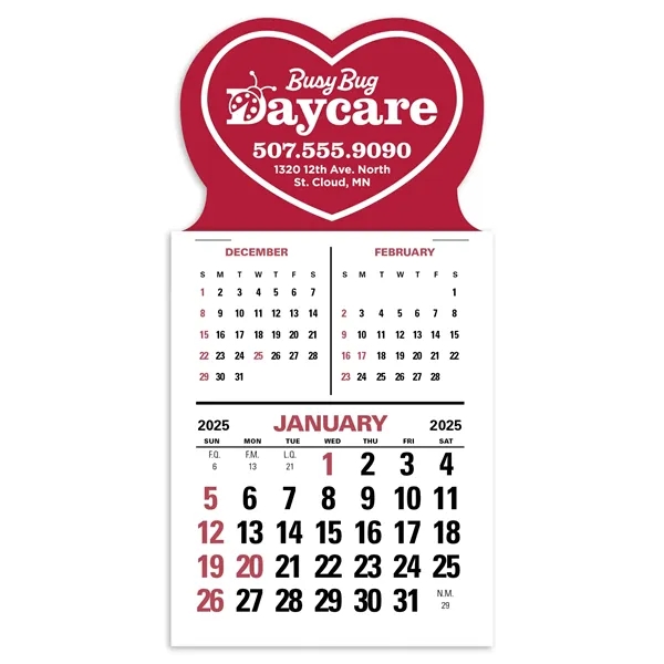 Triumph® Calendars Press-N-Stick 3-Month Vertical Calendar