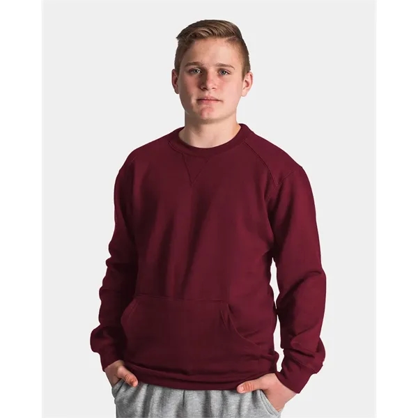 Badger Unisex Pocket Crewneck Sweatshirt