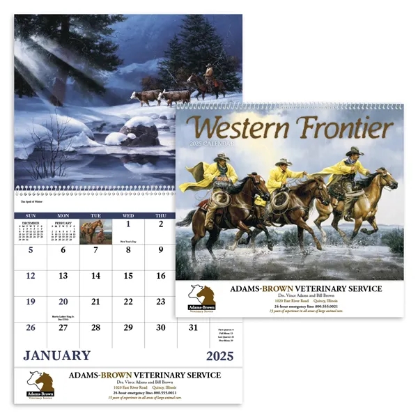 Good Value™ Western Frontier - Spiral Calendar