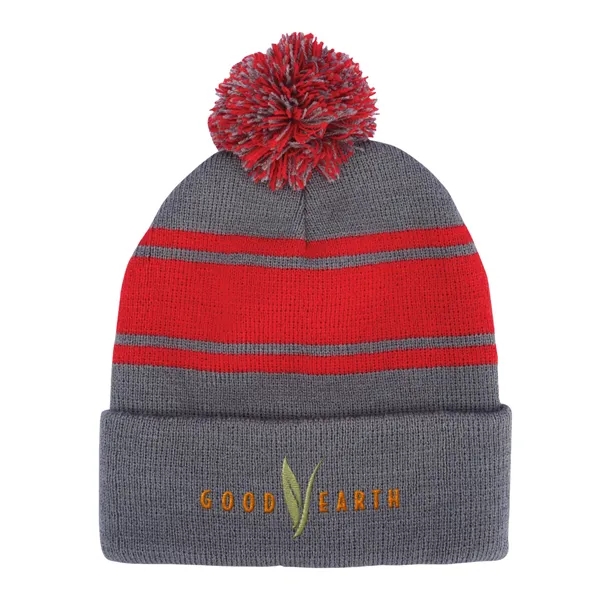 Knit Beanie With Pom-Pom