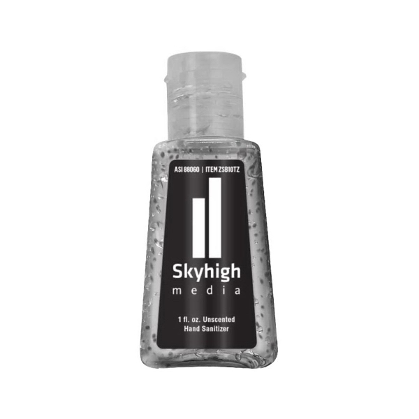 1 oz. Beaded Gel Hand Sanitizer in Trapezoid Bottle