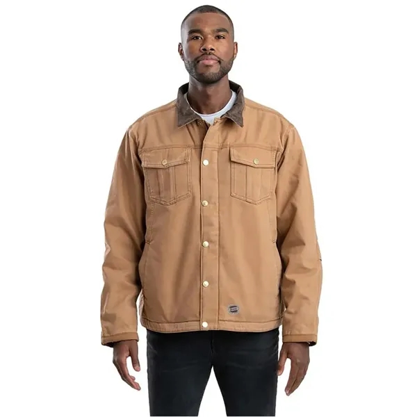 Berne Apparel Men's Vintage Washed Sherpa-Lined Work Jacket