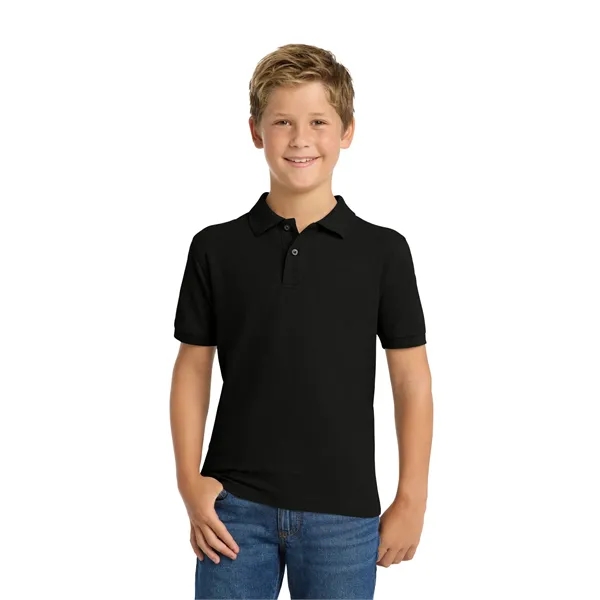 Port Authority Youth Silk Touch Polo.
