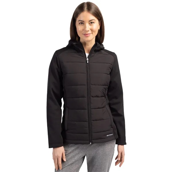 Cutter & Buck Evoke Hybrid Softshell Recycled Full Zip Wo...