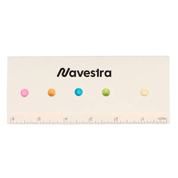 Recycled Milk Carton Sticky Notes & Ruler Pad
