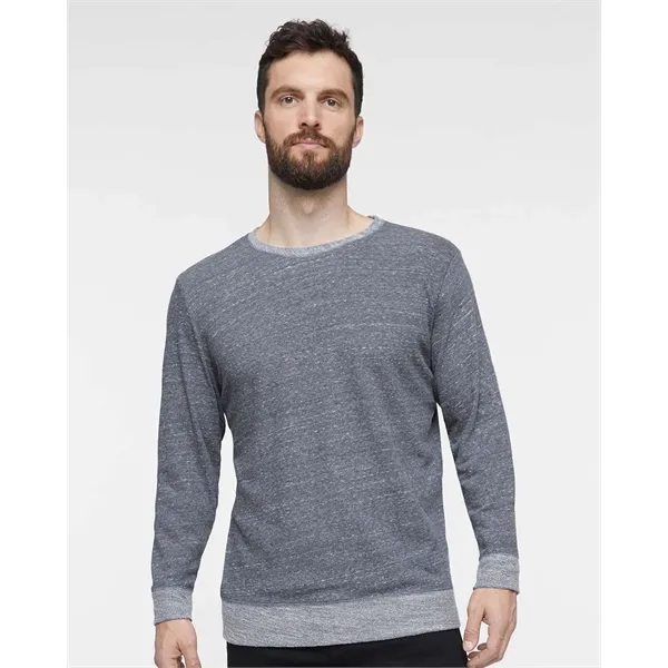 LAT Unisex Harborside Melange French Terry Crewneck Sweat...