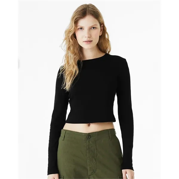 BELLA + CANVAS Women's Micro Rib Long Sleeve Baby Tee