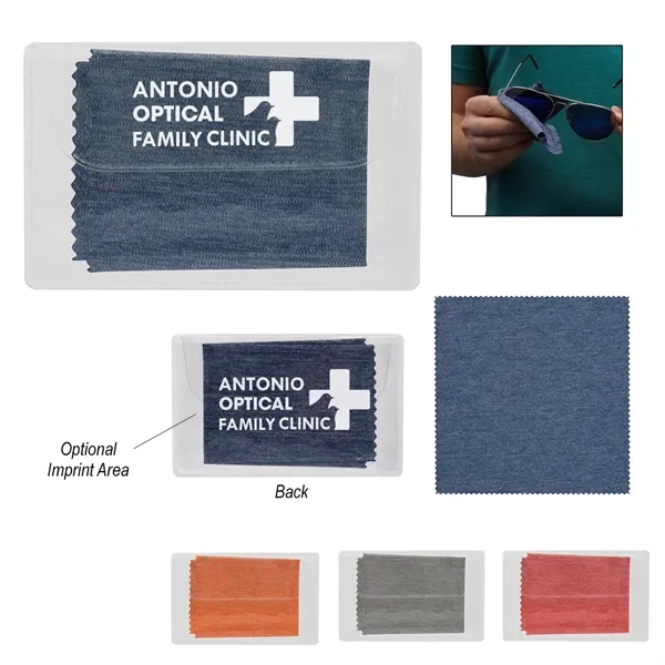 Heathered Cleaning Cloth In Case