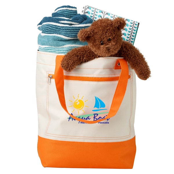 Boat and Beach Tote Bag