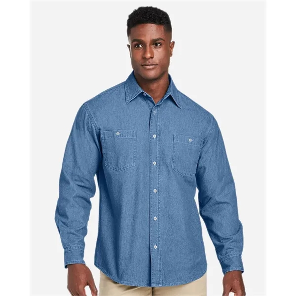 Harriton Unisex Denim Shirt Jacket