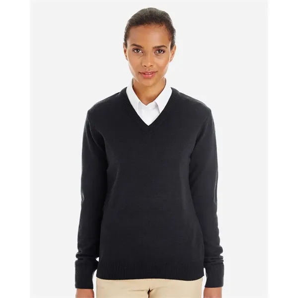 Harriton Women's Pilbloc V-Neck Sweater