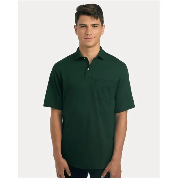 JERZEES Men's Dri-Power® Polo with Pocket
