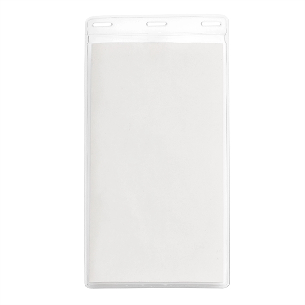 Large Vertical Blank Vinyl Pouch
