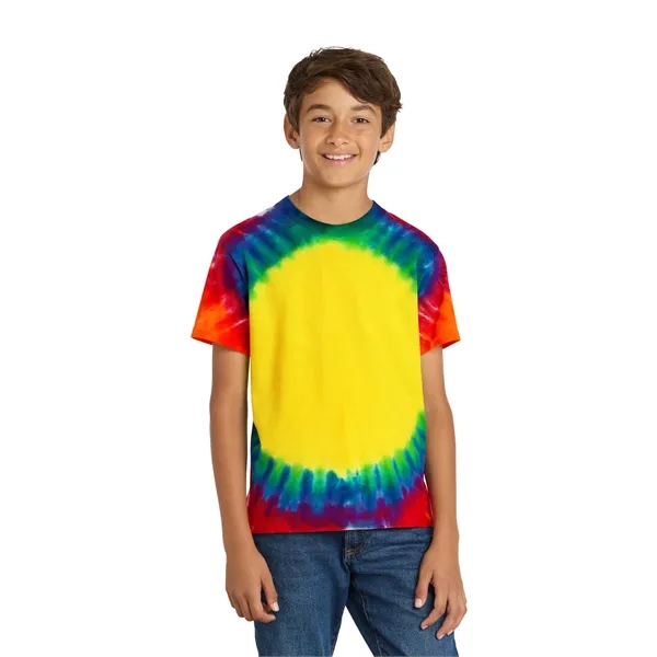Port & Co Youth Window Tie-Dye Tee.