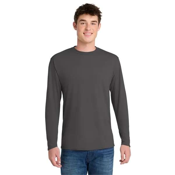 Port & Co Long Sleeve Performance Blend Tee.