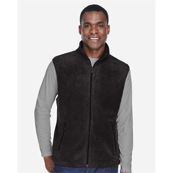 Harriton Unisex Fleece Full-Zip Vest