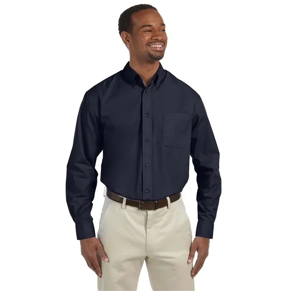 Harriton Men's Tall Essential Poplin