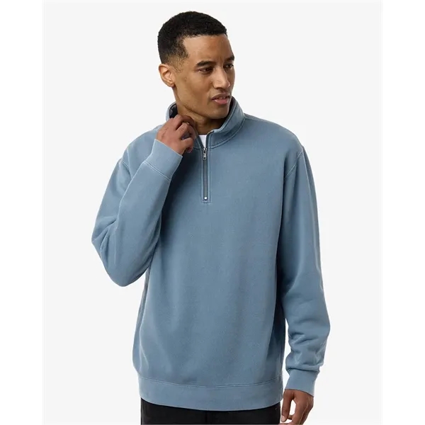 Independent Trading Co. Unisex Pigment-Dyed Quarter-Zip P...