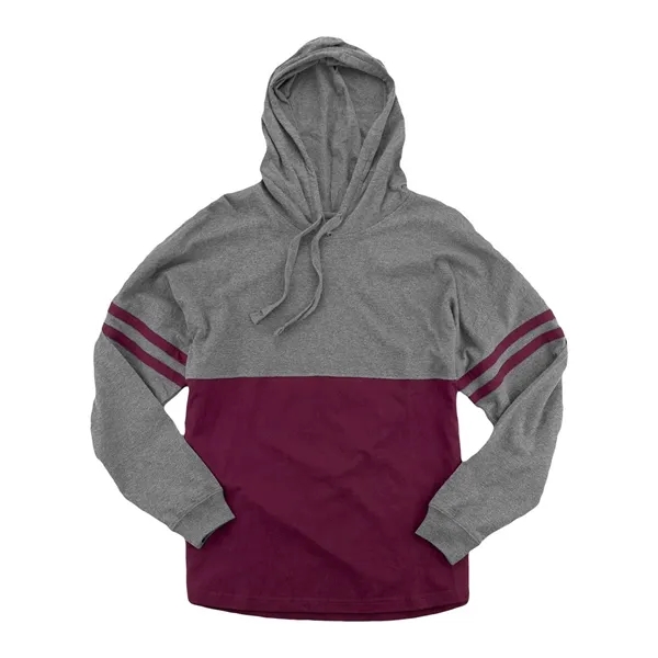 Boxercraft Women's Hooded Pom Pom Jersey T-Shirt