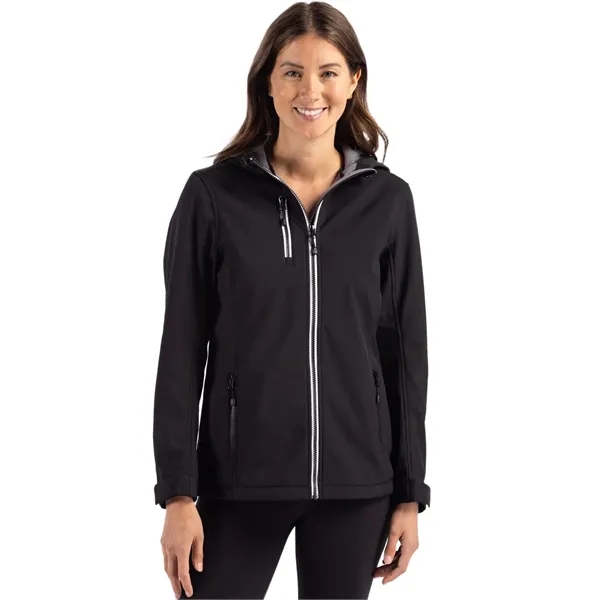 Clique Telemark Eco Stretch Softshell Full Zip Womens Hoo...