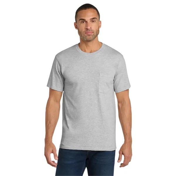 Port & Co Core Cotton Pocket Tee.