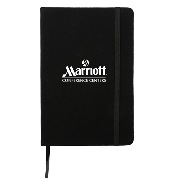 Suede Fabric Hardbound Journal Notebook