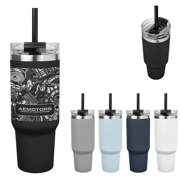 40 OZ. FULL LASER NAOMI INTREPID STAINLESS STEEL TUMBLER