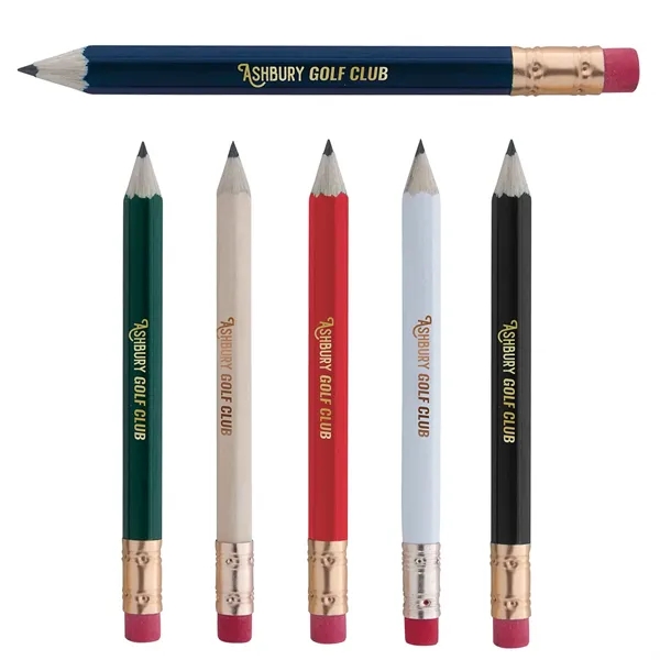 Hex Golf Pencil with Eraser