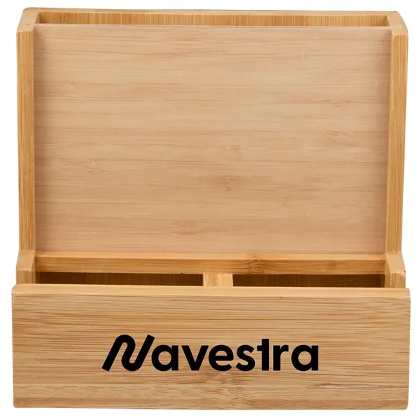 FSC® 100% Bamboo Photo Frame Desktop Organizer