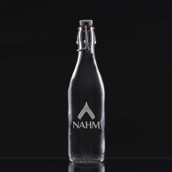 Deep Etched Medium Giara Bottle