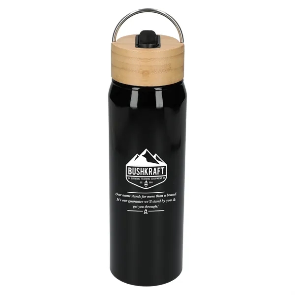 Billy 26oz Aluminum Bottle w/ FSC® Bamboo Lid