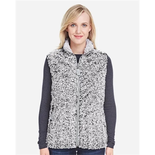 J. America Women's Epic Sherpa Full-Zip Vest