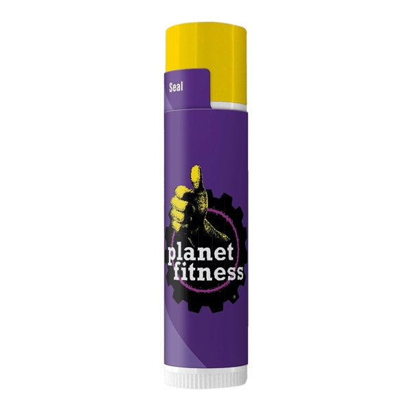 Custom SPF 15 Lip Balm In White Tube With Colored Cap