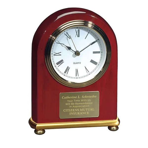 JAFFA® Rosewood Arch Clock