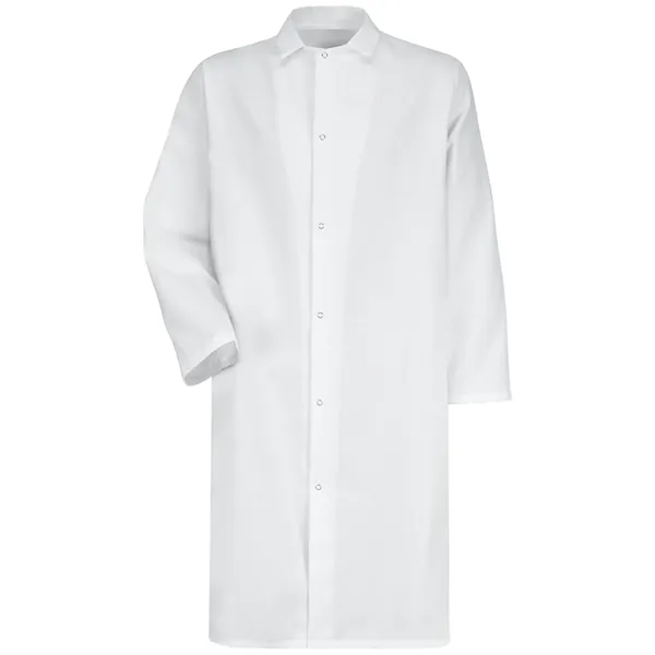 Red Kap Unisex Gripper - Front Butcher Frock - No Pockets