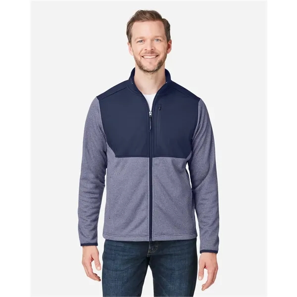 CORE365 Men's Venture Heathered Stripe Hybrid Jacket