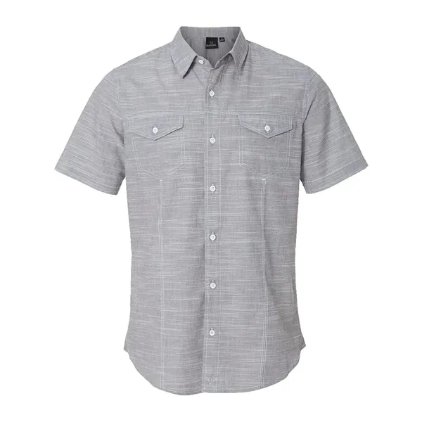 Burnside Men's Textured Solid Short Sleeve Shirt