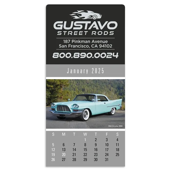 Triumph® Calendars Press-N-Stick Cruisin' Cars Calendar