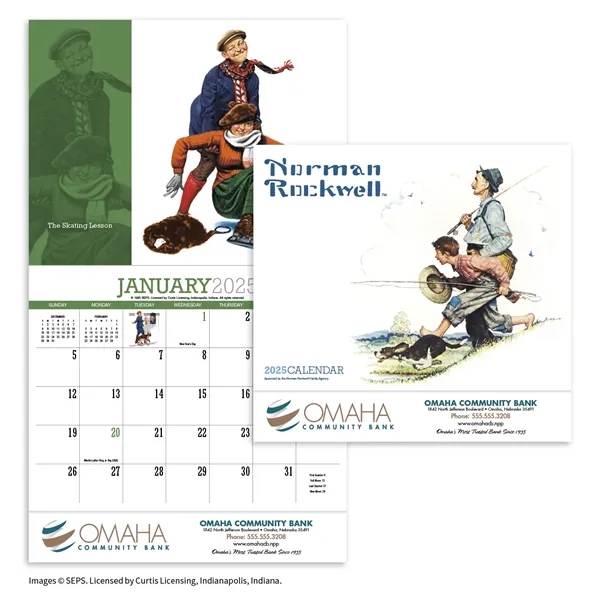 Products Norman Rockwell Appointment Calendar - Stapled