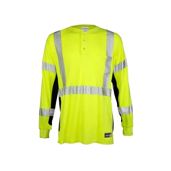 Kishigo Unisex Tall FR Long Sleeve Henley T-Shirt