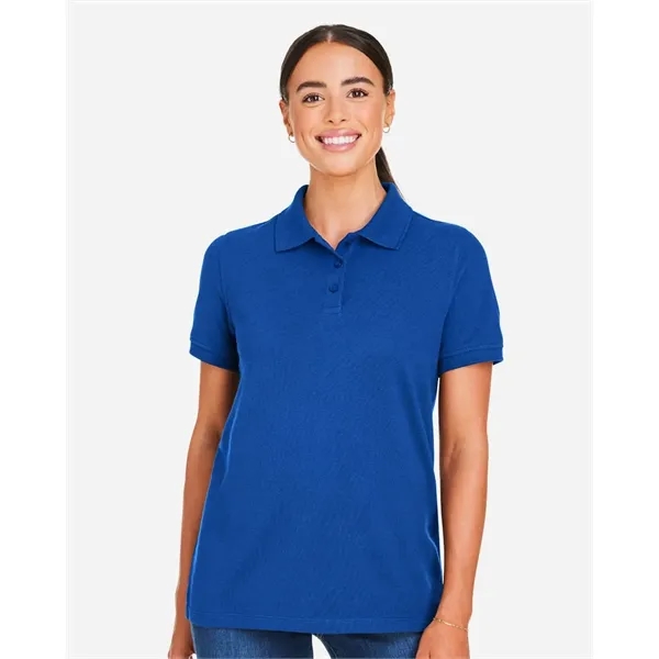 Harriton Women's Valiant Cotton Snag Protect Polo
